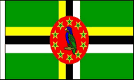Dominica Hand Waving Flags